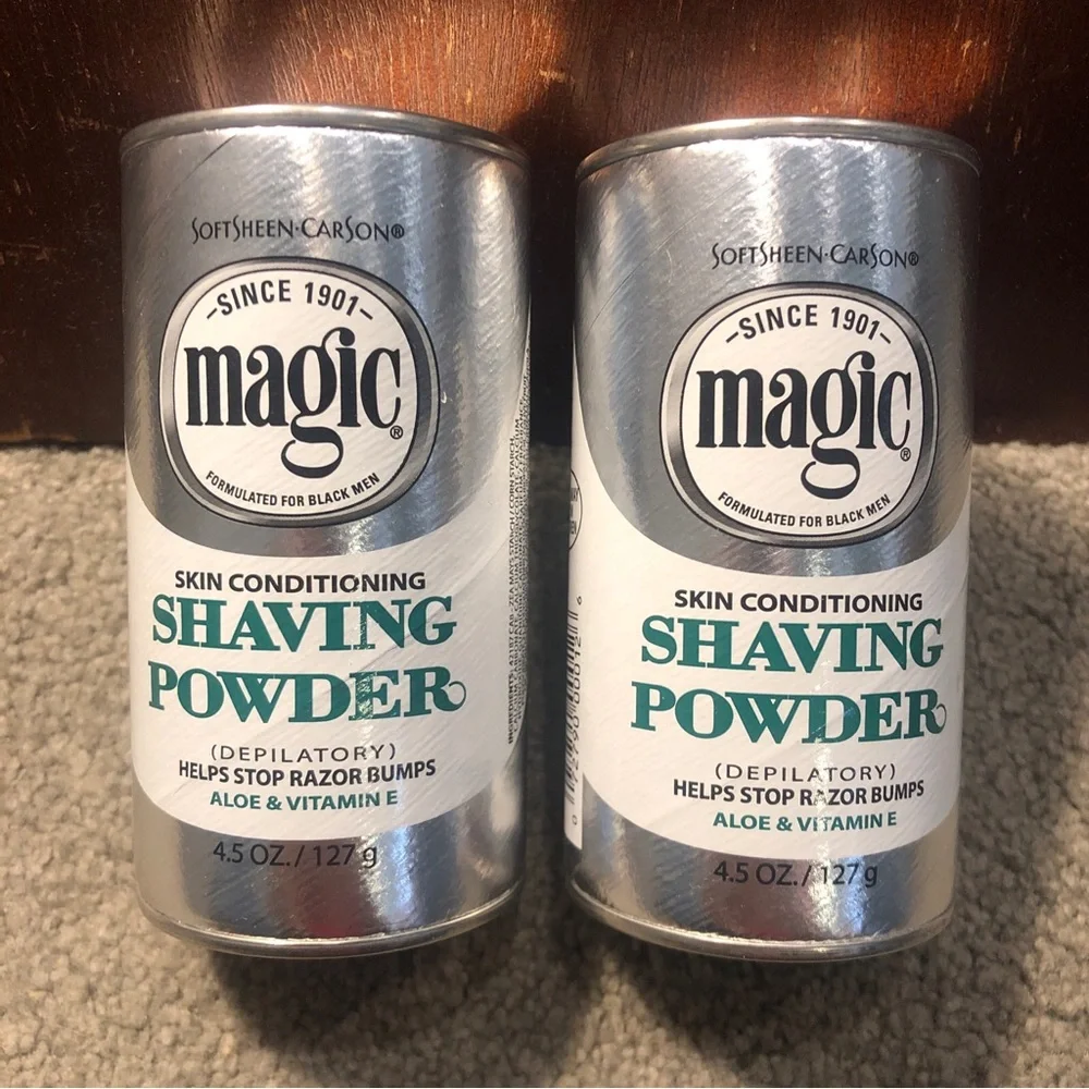 X2 SoftSheen Carson Magic SKIN CONDITIONING Shaving Powder for Razor Bumps 4.5oz